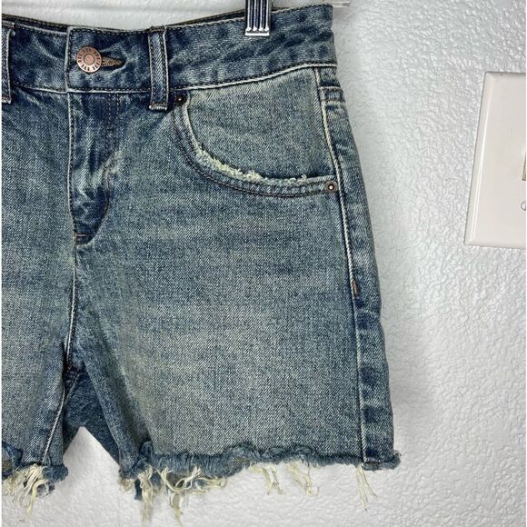 BDG Urban Outfitters A-Line Cutoff Raw Hem Women's Mid-Rise Jean Shorts Size 25 - Picture 6 of 13